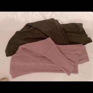 Bundle of 2 Batwing Open Front Cardigan Sweaters L